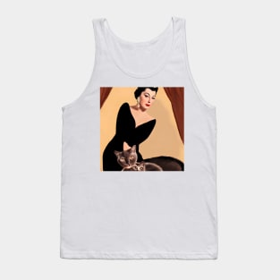 Ava and Her Siamese Cats Tank Top